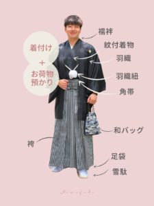 男性紋付袴